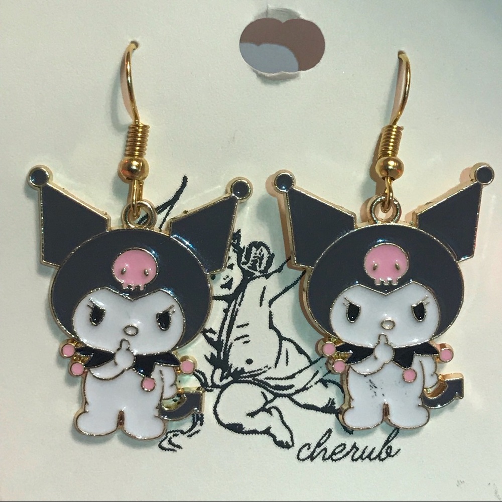 Kuromi sanrio earrings